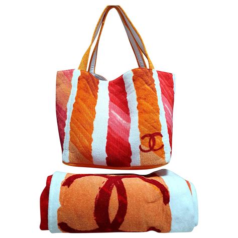 chanel beach bag pink|chanel beach bag with towel.